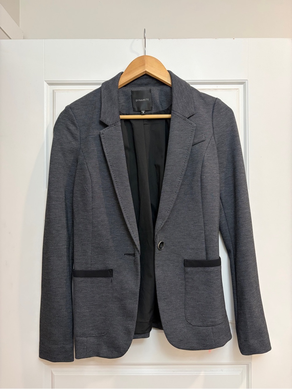 Dynamite Gray Textured Women's Blazer